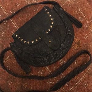 Tiny leather cross body